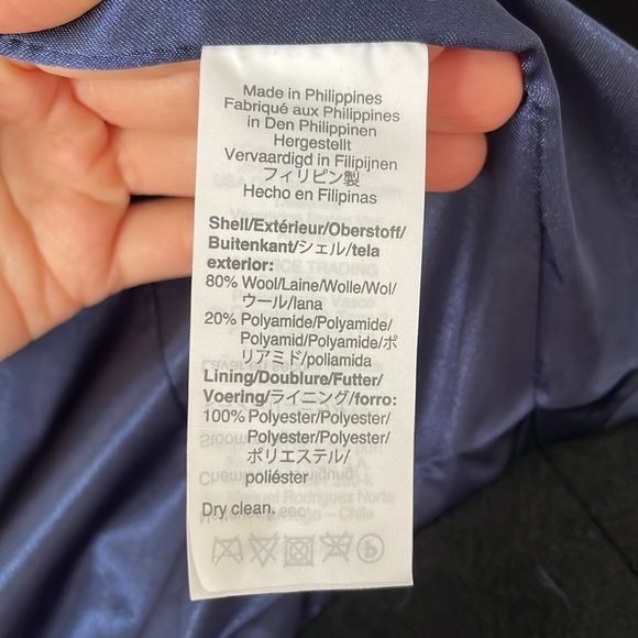 NWT J. Crew Black Cocoon Coat in Stadium Cloth Wool, size 00 - Picture 5 of 5